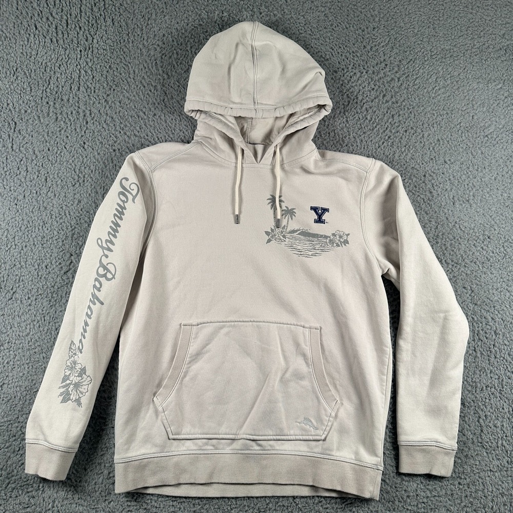 Tommy Bahama Yale University Game Fashion Hoodie Mens M Pullover Sweatshirt